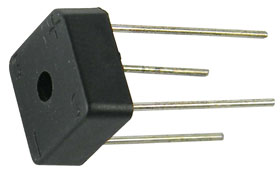 6A, 1KPIV Square Bridge Rectifier, Wire Leads